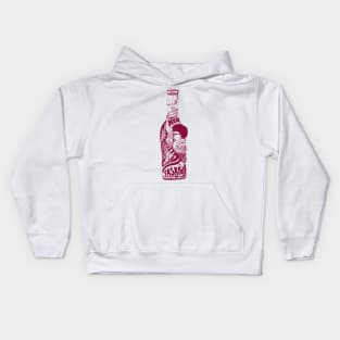 Burgundy Fashion In A Bottle Kids Hoodie